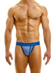 Modus Vivendi Country Stretch Tanga-Brief Knitted Jacquard Blue 02213 - SexyMenUnderwear.com