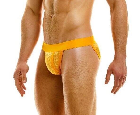 Modus Vivendi Country Stretch Tanga-Brief Knitted Jacquard Yellow 02213 - SexyMenUnderwear.com