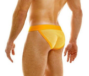 Modus Vivendi Country Stretch Tanga-Brief Knitted Jacquard Yellow 02213 - SexyMenUnderwear.com