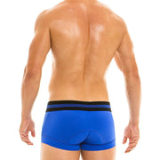 MODUS VIVENDI Cycling Boxer Long Techno Sport Silky Stretch Blue 21821 2 - SexyMenUnderwear.com