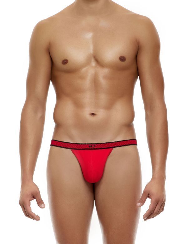 Modus Vivendi Exclusive Tanga Brief Knitted Cotton Roomy Pouch Red 24219 - SexyMenUnderwear.com