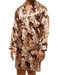 Modus Vivendi Floral Lace Caftan Abstract Satin-Look V-Neck Loungewear AA2253 - SexyMenUnderwear.com