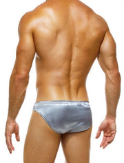 Modus Vivendi Host Satin Briefs Chic Tight Fit Woven Brief Grey 03215 74 - SexyMenUnderwear.com