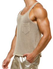 Modus Vivendi Host Tank Cotton Comfort Fit Ivory Tanktop 03231 42 - SexyMenUnderwear.com