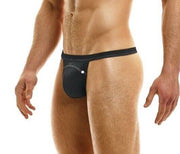 Modus Vivendi Jeans Thong Denim Roomy Pouch Charcoal 05014 37 - SexyMenUnderwear.com