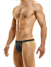 Modus Vivendi Jeans Thong Denim Roomy Pouch Charcoal 05014 37 - SexyMenUnderwear.com