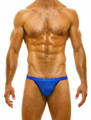 Modus Vivendi Jockstrap Fishnet Net Trap Jock Semi Transparent Blue 06111 49 - SexyMenUnderwear.com