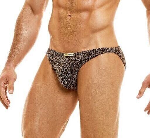 Modus Vivendi King Cheetah Low-Cut Brief Jaquard Knitted Rose Go1d 13111 25 - SexyMenUnderwear.com