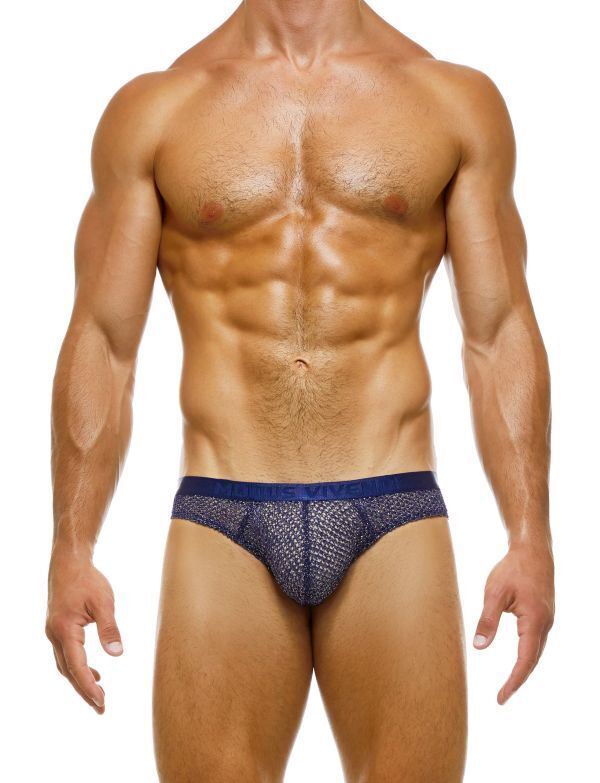 Modus Vivendi Knight Classic Brief Tight Cut Knitted Blue Briefs 05217 - SexyMenUnderwear.com