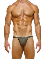 Modus Vivendi Knight Jockstrap Tight-Fit Cut Knitted Cotton Jock Khaki 05211 64 - SexyMenUnderwear.com