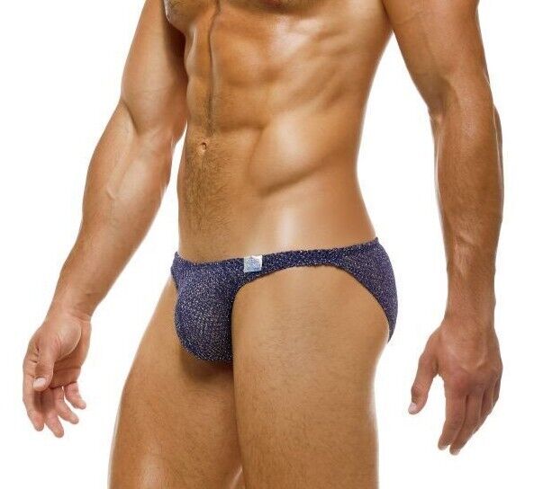 Modus Vivendi Knight Low-Cut Brief Knitted Chic Cotton Briefs Blue 05214 41 - SexyMenUnderwear.com