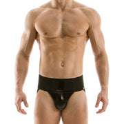 Modus Vivendi Latex Look Jockstrap Stretch Cotton Strong Waistband 11211 60 - SexyMenUnderwear.com