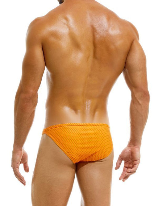 Modus Vivendi Low-Cut Swim Briefs Cyclops Regular Fit Swimwear Yellow AS2211 - SexyMenUnderwear.com