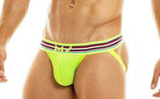 Modus Vivendi Mens Peace Jockstrap hombres Slip pour Homme Lime 04011 28 - SexyMenUnderwear.com
