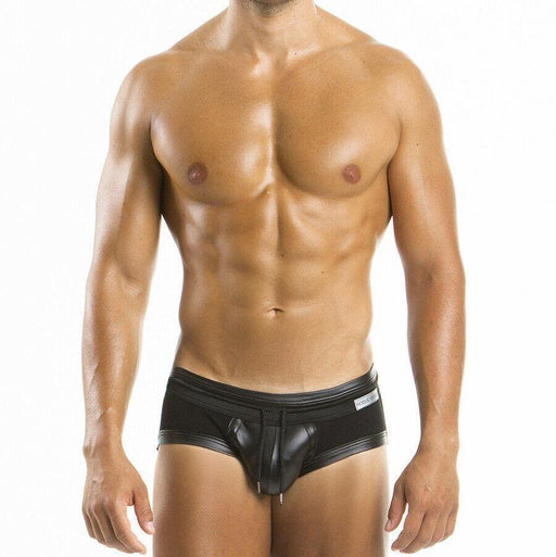 Modus Vivendi Modus Vivendi Brief Military Leather-Look Stretchy Briefs Black 08511 44A