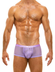 Modus Vivendi Net Trap Boxer Semi-Transparent Boxer Purple Lavendar 06121 48 - SexyMenUnderwear.com