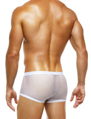 Modus Vivendi Net Trap Boxer Semi-Transparent Fishnet Boxer White 06121 49 - SexyMenUnderwear.com