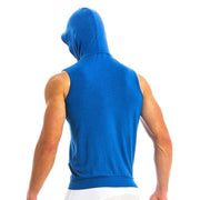 Modus Vivendi OTTER Tank Top Sleeveless Hoodie Cotton Sportswear Blue 11831 45 - SexyMenUnderwear.com