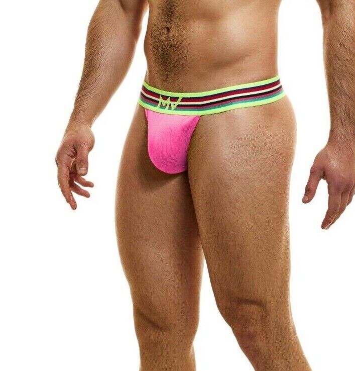 Modus Vivendi Peace Thongs Low-Rise Eco Ribbed Cotton Thong Fushia 04015 74 - SexyMenUnderwear.com
