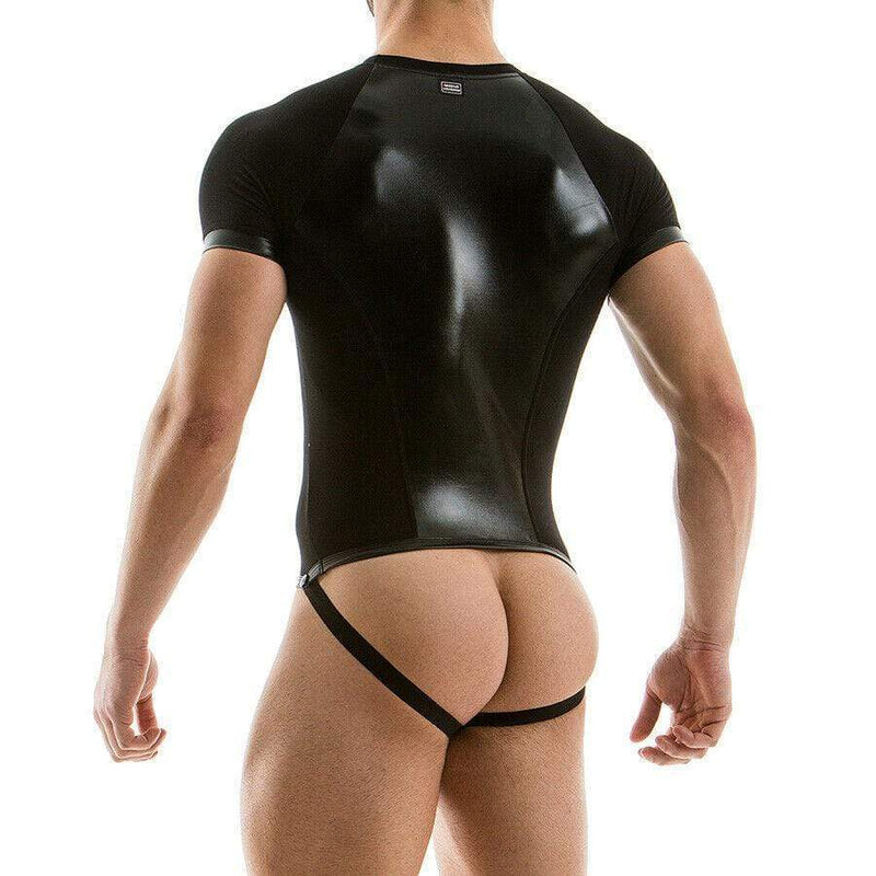 Modus Vivendi Shirt Latex-Look T-Shirt Singlet BodySuit 11282 11 - SexyMenUnderwear.com