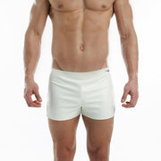 Modus Vivendi Short Leather-Look Shorts White 20561 15 - SexyMenUnderwear.com