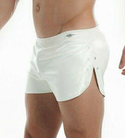 Modus Vivendi Short Leather-Look Shorts White 20561 15 - SexyMenUnderwear.com