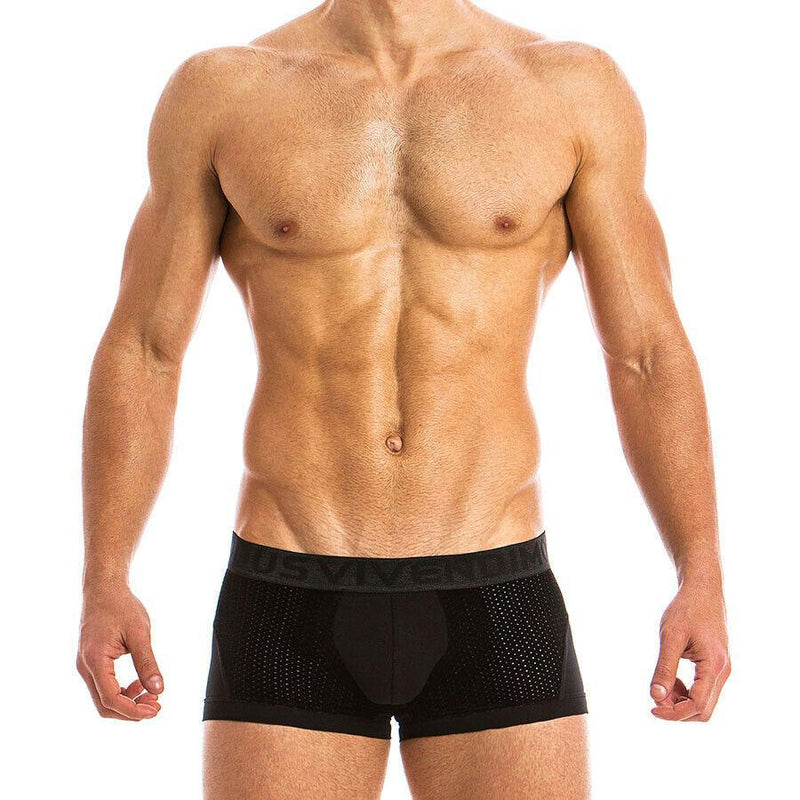Modus Vivendi Solid Cotton Perforated Mesh Modus Vivendi Boxer Wolf Black 18821 69