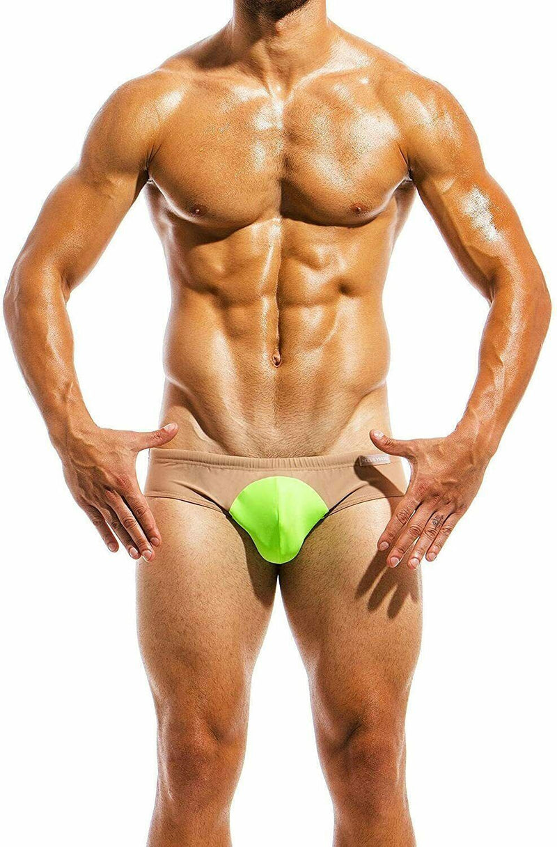 Modus Vivendi Swim Brief Highlight Beach Swimwear GREEN Fluorescent IS1812 33 - SexyMenUnderwear.com