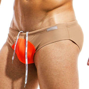 Modus Vivendi Swim-Brief Highlight Swimwear Neon Orange Pouch IS1812 33 - SexyMenUnderwear.com