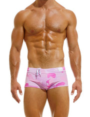 Modus Vivendi Swim-Trunk Candy Line Fast-Dry Swimwear Camo Watermelon DS2221 78 - SexyMenUnderwear.com