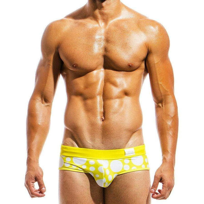Modus Vivendi Swimwear Polka dot Swim Brief Swimsuit Yellow Ks1812 19 - SexyMenUnderwear.com
