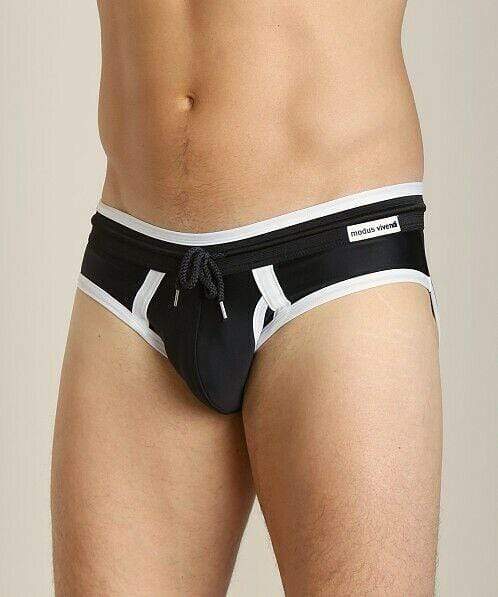 Modus Vivendi Swimwear Sport Swim-Brief Maillot De Plage Black s1311 39 - SexyMenUnderwear.com