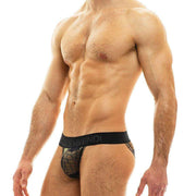 Modus Vivendi Tanga-Brief Camo Army Trapped Luxury Lurex Khaki 11012 3 - SexyMenUnderwear.com