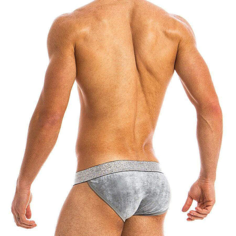 Modus Vivendi Tanga-Brief X-LUX Velvet Combo Briefs Grey 19813 47 - SexyMenUnderwear.com