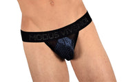 Modus Vivendi Tanga Briefs Mesh Tiffany's Velvet Brief Blue 12013 29 - SexyMenUnderwear.com