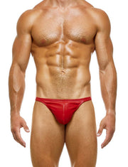 Modus Vivendi Thong Leather Legacy Pouch Leather-Look Thongs Red 11117 57 - SexyMenUnderwear.com