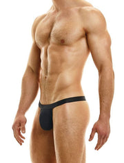 MODUS VIVENDI Thong Muslin T-String With Double Layered Pouch Black 36 - SexyMenUnderwear.com