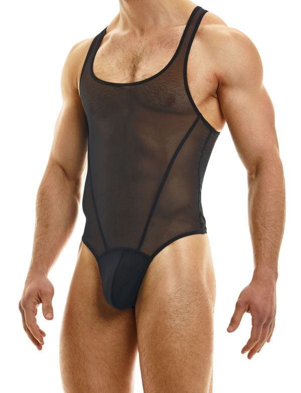 Modus Vivendi Thong Sheer Bodysuit Muslin Transparent One Piece Black 36 —  SexyMenUnderwear.com