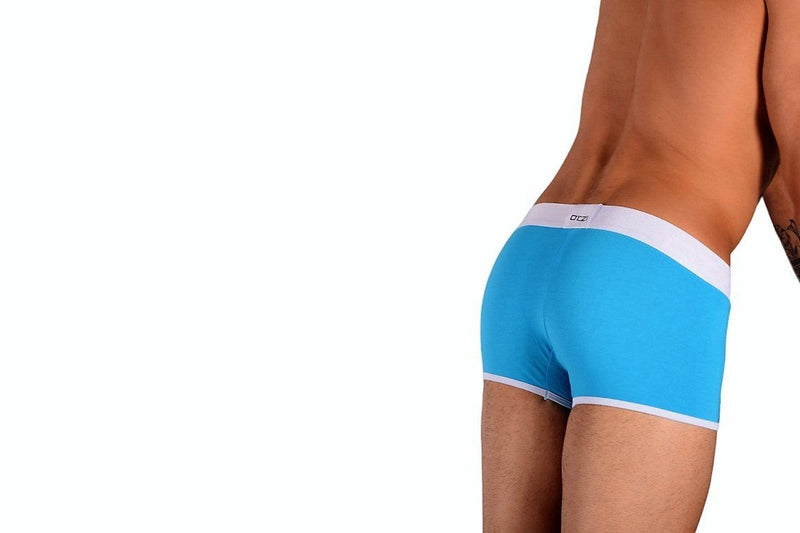 Otzi Boxer Trunk Turquoise/White OTG020 MX2 - SexyMenUnderwear.com