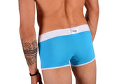 Otzi Boxer Trunk Turquoise/White OTG020 MX2 - SexyMenUnderwear.com