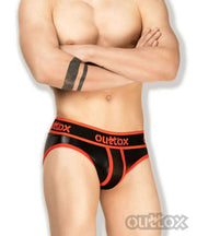 Outtox Maskulo Brief Regular Rear Briefs Red BR142-10 3 - SexyMenUnderwear.com