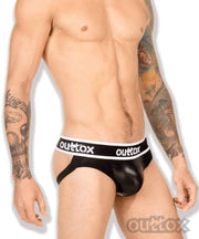 Outtox Maskulo Jock Perforated Leather-Look Jockstrap JS143-90 5 - SexyMenUnderwear.com