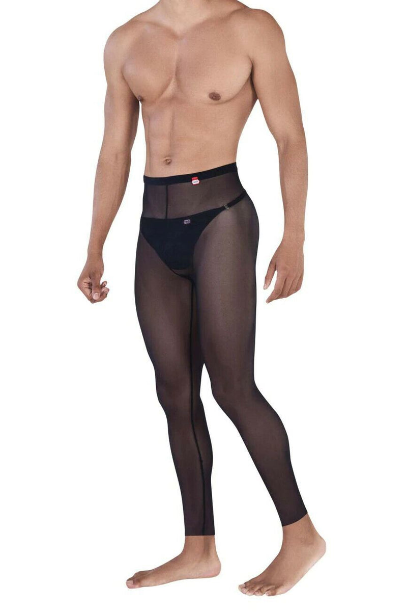 PIKANTE Legging Manhood Long Johns See through Inner Thongs Black 0336 5 - SexyMenUnderwear.com