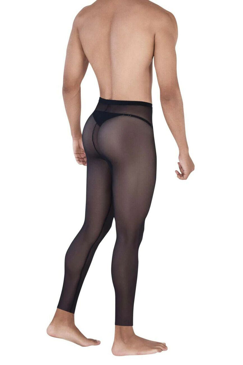 PIKANTE Legging Manhood Long Johns See through Inner Thongs Black 0336 5 - SexyMenUnderwear.com