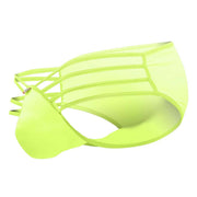 PIKANTE Seduction Briefs Silky Second Skin Seamed Pouch Lime Green 0496 2 - SexyMenUnderwear.com