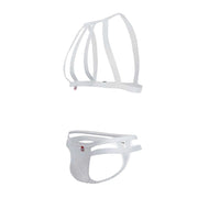 PIKANTE Set Kit ARNESS Combo Elastic Harness & Thongs Personality White 0331 5 - SexyMenUnderwear.com