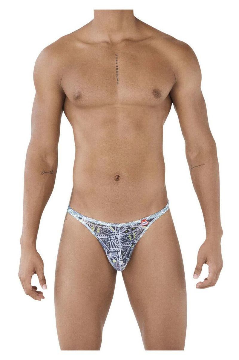 PIKANTE Tribal Thong Contour Pouch Smooth Stretchy Microfiber Thongs 0502 4 - SexyMenUnderwear.com