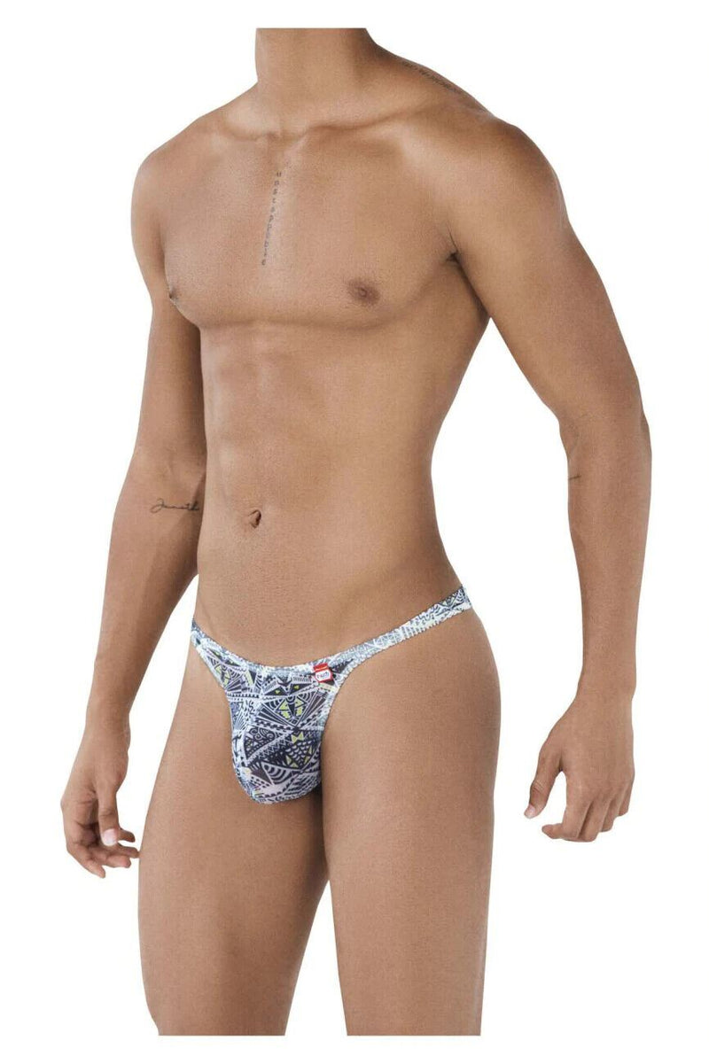 PIKANTE Tribal Thong Contour Pouch Smooth Stretchy Microfiber Thongs 0502 4 - SexyMenUnderwear.com