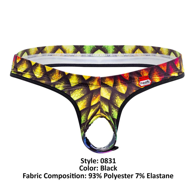 PIKANTE U-Style Thong Rainbow Ball Lifter Minimal Coverage Suspensory 0831 4 - SexyMenUnderwear.com