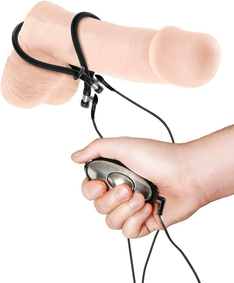 Pipedream Shock Therapy Fetish Electrostim Loops Adjustable genitals and wrist - SexyMenUnderwear.com